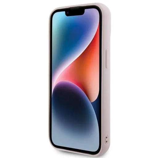 Guess Quilted Metal Logo tok iPhone 15 - rózsaszín - 5