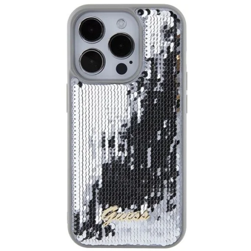Guess Sequin Script Metal tok iPhone 15 Pro Max - ezüst - 3