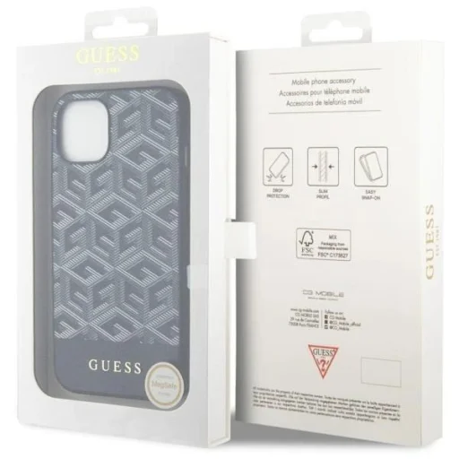 Guess GUHMP14MHGCFSEK iPhone 14 Plus 6.7" fekete/fekete keménytok G Cube Stripes MagSafe tok - 8