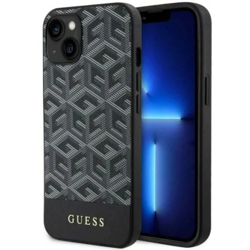 Guess GUHMP14MHGCFSEK iPhone 14 Plus 6.7" fekete/fekete keménytok G Cube Stripes MagSafe tok - 1