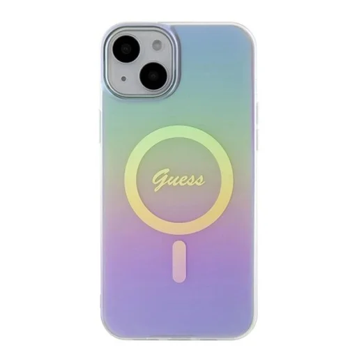 Guess IML Iridescent MagSafe tok iPhone 15 Plus - lila tok - 3