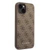 Guess GUHCP15MG4GFBR iPhone 15 Plus 6.7" barna/barna kemény tok 4G Metal Gold Logo - 4
