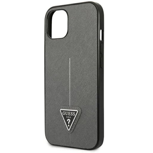 Guess GUHCP14MPSATLG iPhone 14 Plus 6.7" ezüst/ezüst kemény tok SaffianoTriangle Logo tok - 6
