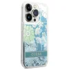 Guess Flower Liquid Glitter tok iPhone 14 Pro Max - zöld - 4