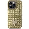 Guess GUHCP14LHDGTPD iPhone 14 Pro 6.1" arany/arany kemény tok Rhinestone Triangle - 3