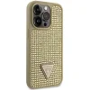 Guess GUHCP14LHDGTPD iPhone 14 Pro 6.1" arany/arany kemény tok Rhinestone Triangle - 4