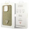 Guess GUHCP14LHDGTPD iPhone 14 Pro 6.1" arany/arany kemény tok Rhinestone Triangle - 8