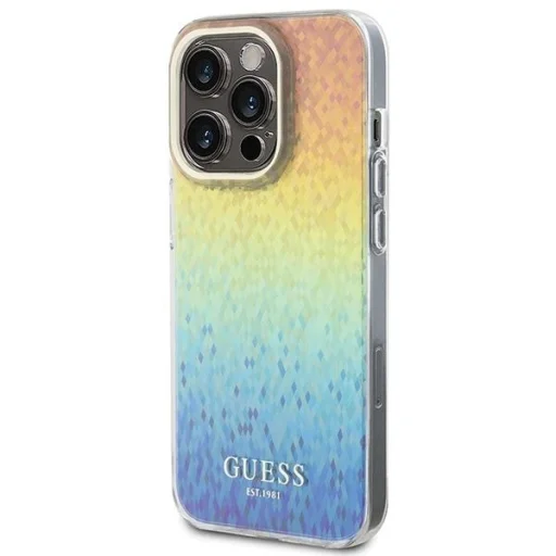 Guess IML Faceted Mirror Disco Iridescent tok iPhone 15 Pro - többszínű - 2
