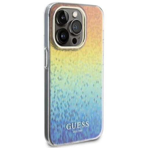 Guess IML Faceted Mirror Disco Iridescent tok iPhone 15 Pro - többszínű - 4