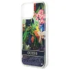 Guess GUHCP14SLFLSB iPhone 14 6.1" kék keménytok Flower Liquid Glitter thumbnail