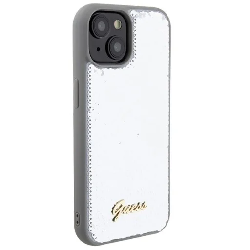 Guess Sequin Script Metal tok iPhone 15 - ezüst - 4