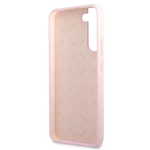 Guess GUHCS22MLSLMGLA S22+ S906 levendula/levendula kemény tok Szilikon Script Fém Logó tok - 7