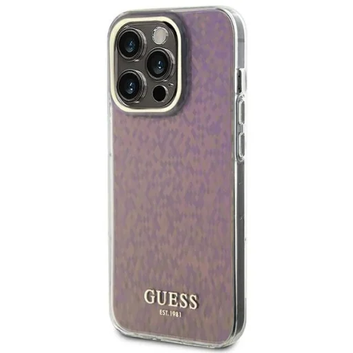 Guess GUHCP15LHDECMP iPhone 15 Pro 6.1" tok pink/pink hardcase IML Faceted Mirror Disco Iridescent - 2