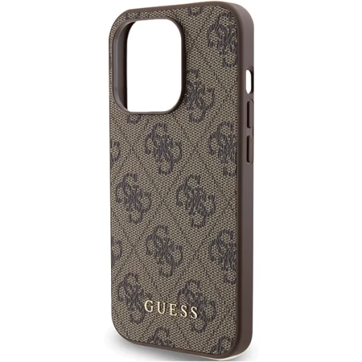 Guess 4G Metal Gold Logo tok iPhone 15 Pro - barna - 6