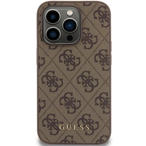 Guess 4G Metal Gold Logo tok iPhone 15 Pro - barna - 3