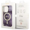 Guess GUHMP14LHTMRSU iPhone 14 Pro 6.1" lila/lila kemény tok Golden Marble MagSafe tok - 8
