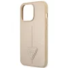 Guess GUHCP14XPSATLE iPhone 14 Pro Max 6,7" beige / bézs tok SaffianoTriangle Logo thumbnail