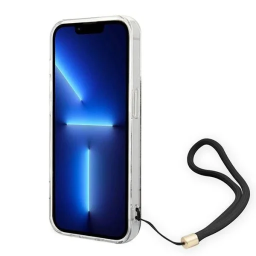 Guess GUOHCP14LH4STW iPhone 14 Pro 6.1" barna / barna keménytok 4G Prémium Pánt tok - 4