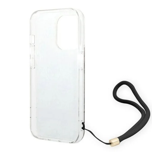 Guess GUOHCP14LH4STW iPhone 14 Pro 6.1" barna / barna keménytok 4G Prémium Pánt tok - 6