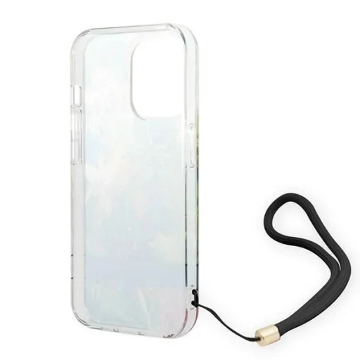 Guess GUOHCP14XHFLSB iPhone 14 Pro Max 6.7 "kék / kék keménytok Virág Pánt - 6