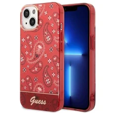 Guess GUHCP14MHGBNHR iPhone 14 Plus 6.7" piros/piros tok Bandana Paisley