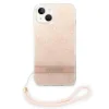 Guess GUOHCP14MH4STP iPhone 14 Plus 6.7 "pink / pink kemény tok 4G Print Strap thumbnail