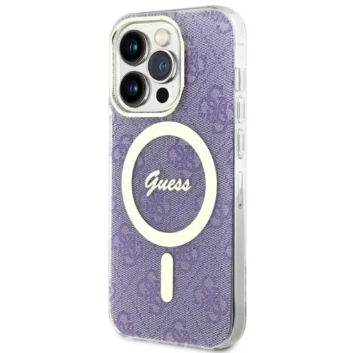 Guess GUHMP14LH4STU iPhone 14 Pro 6.1" lila/lila kemény tok 4G MagSafe - 2