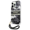 Guess GUHCP13XKCABBK iPhone 13 Pro Max 6.7" fekete/fekete kemény tok Camo Strap Collection thumbnail