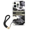 Guess GUHCP13XKCABBK iPhone 13 Pro Max 6.7" fekete/fekete kemény tok Camo Strap Collection thumbnail