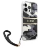 Guess GUHCP13XKCABBK iPhone 13 Pro Max 6.7" fekete/fekete kemény tok Camo Strap Collection thumbnail