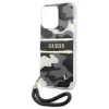Guess GUHCP13XKCABBK iPhone 13 Pro Max 6.7" fekete/fekete kemény tok Camo Strap Collection thumbnail