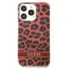Guess GUHCP13LHSLEOR iPhone 13 Pro piros/piros kemény tok Leopard thumbnail