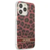 Guess GUHCP13LHSLEOR iPhone 13 Pro piros/piros kemény tok Leopard thumbnail