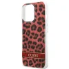 Guess GUHCP13LHSLEOR iPhone 13 Pro piros/piros kemény tok Leopard thumbnail