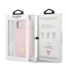 Guess GUHCP13SSLTGU iPhone 13 mini 5.4" lila/lila kemény tok Silicone Triangle tok thumbnail