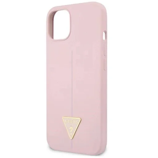 Guess GUHCP13SSLTGU iPhone 13 mini 5.4" lila/lila kemény tok Silicone Triangle tok - 6