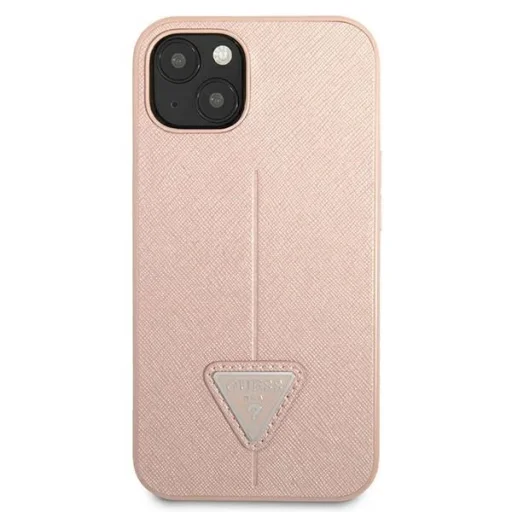 Guess GUHCP13SPSATLP iPhone 13 mini 5.4" pink/pink tok SaffianoTriangle Logo - 3
