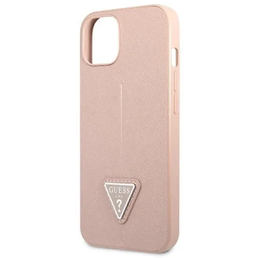 Guess GUHCP13SPSATLP iPhone 13 mini 5.4" pink/pink tok SaffianoTriangle Logo - 6
