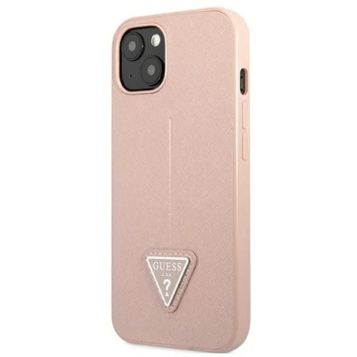 Guess GUHCP13SPSATLP iPhone 13 mini 5.4" pink/pink tok SaffianoTriangle Logo - 2