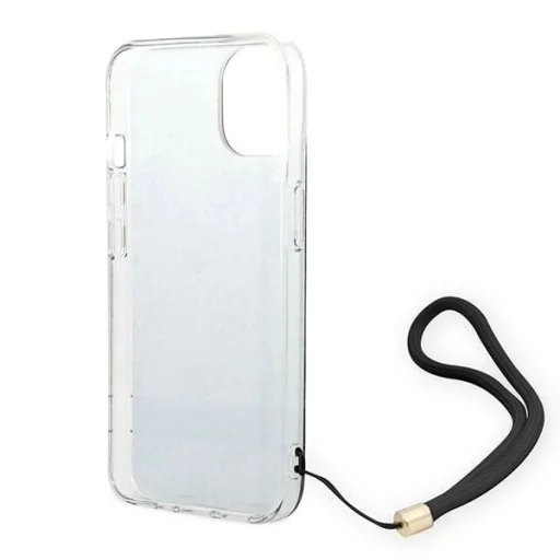 Guess GUOHCP14MH4STK iPhone 14 Plus 6.7" fekete / fekete keménytok 4G Print Strap - 5