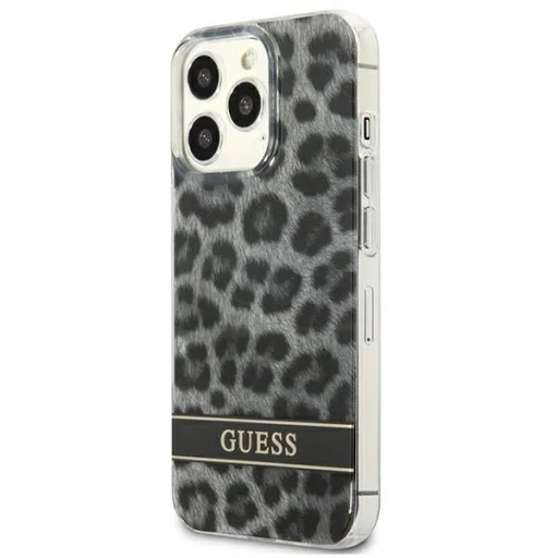 Guess GUHCP13LHSLEOK iPhone 13 Pro szürke/szürke kemény tok Leopárd tok - 2
