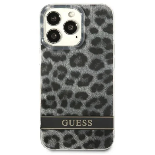 Guess GUHCP13LHSLEOK iPhone 13 Pro szürke/szürke kemény tok Leopárd tok - 3