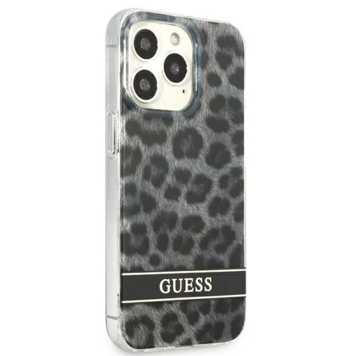 Guess GUHCP13LHSLEOK iPhone 13 Pro szürke/szürke kemény tok Leopárd tok - 4