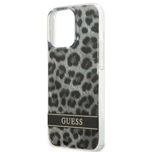 Guess GUHCP13LHSLEOK iPhone 13 Pro szürke/szürke kemény tok Leopárd tok - 6