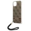 Guess GUOHCP14MH4STW iPhone 14 Plus 6.7" barna / barna kemény tok 4G Print Strap tok thumbnail