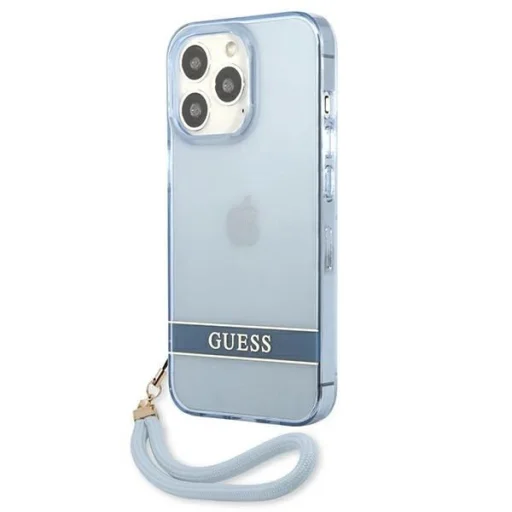Guess GUHCP13LHTSGSB iPhone 13 Pro kék / kék kemény tok Translucent Stap tok - 2