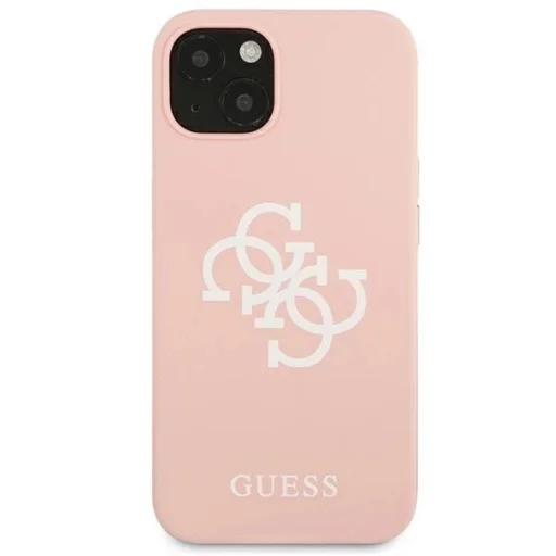 Guess GUHCP13SLS4GWPI iPhone 13 mini 5.4" rózsaszín/rozsaszin tok hard case Silicone 4G Logo - 3