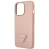 Guess GUHCP14XPSATLP iPhone 14 Pro Max 6,7" pink / pink kemény tok SaffianoTriangle Logo - 6