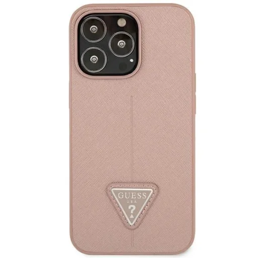 Guess GUHCP14LPSATLP iPhone 14 Pro 6.1 "pink / pink kemény tok SaffianoTriangle Logo - 3