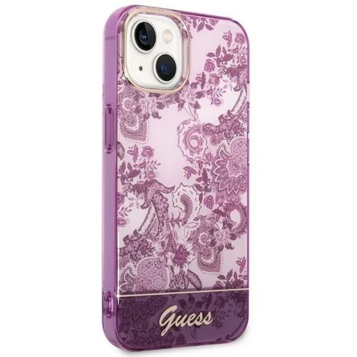 Guess GUHCP14MHGPLHF iPhone 14 Plus 6.7" fukszia hardcase Porcelain Collection tok - 4